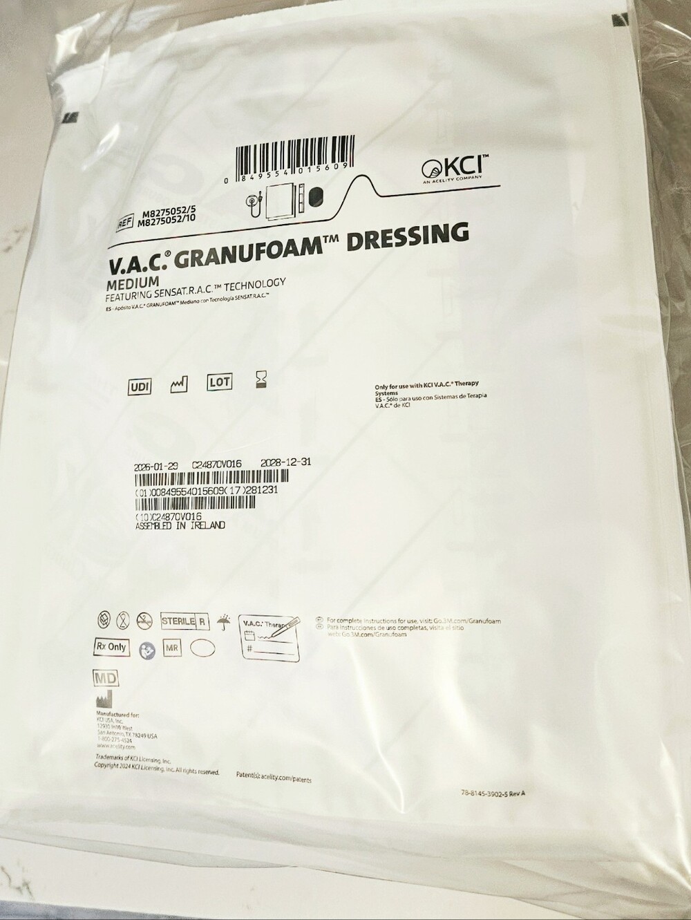 V.A.C. Granufoam Dressing Medium KCI